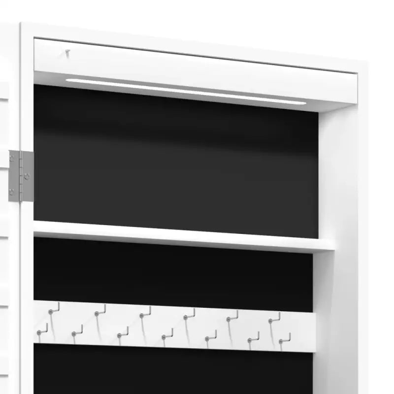Elegante sieradenkast van bewerkt hout met LED-verlichting - Spiegels