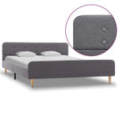 Elegante slaapkamer met klassiek bedframe en gepoedercoat stalen poten - Lichtgrijs / 160 x 200 cm - Bedden & bedframes