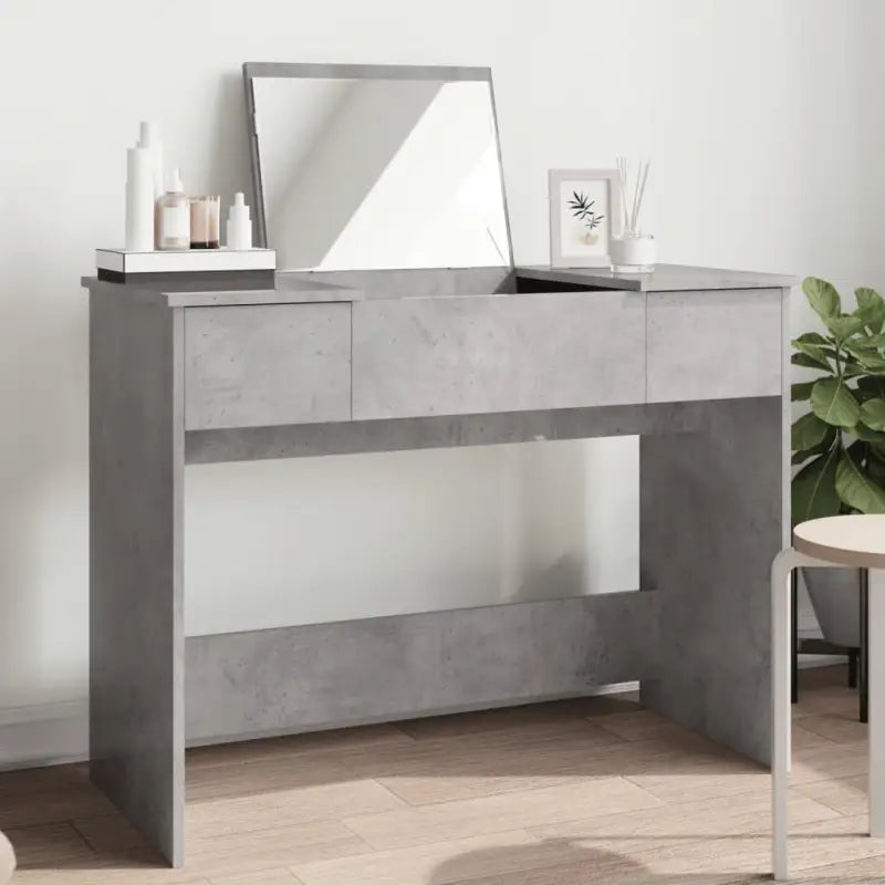 Elegante slaapkamerkaptafel van duurzaam bewerkt hout - Betongrijs / 1 - Slaapkamerkaptafels