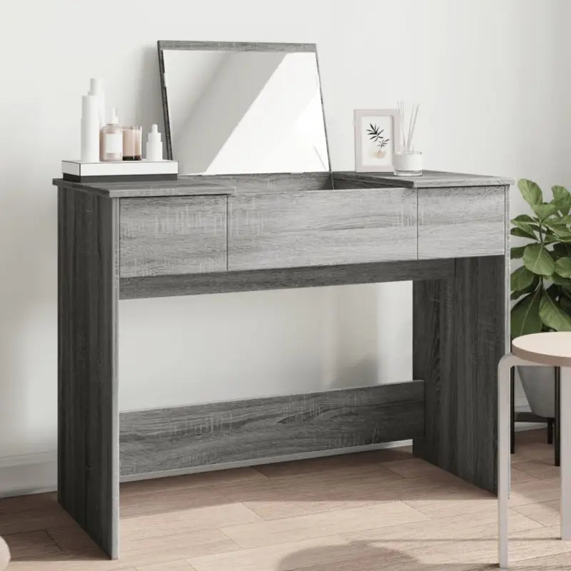 Elegante slaapkamerkaptafel van duurzaam bewerkt hout - Grijs sonoma / 1 - Slaapkamerkaptafels