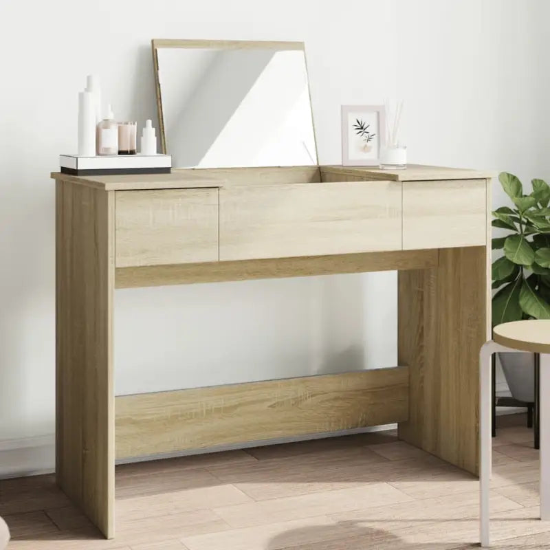 Elegante slaapkamerkaptafel van duurzaam bewerkt hout - Sonoma eiken / 1 - Slaapkamerkaptafels