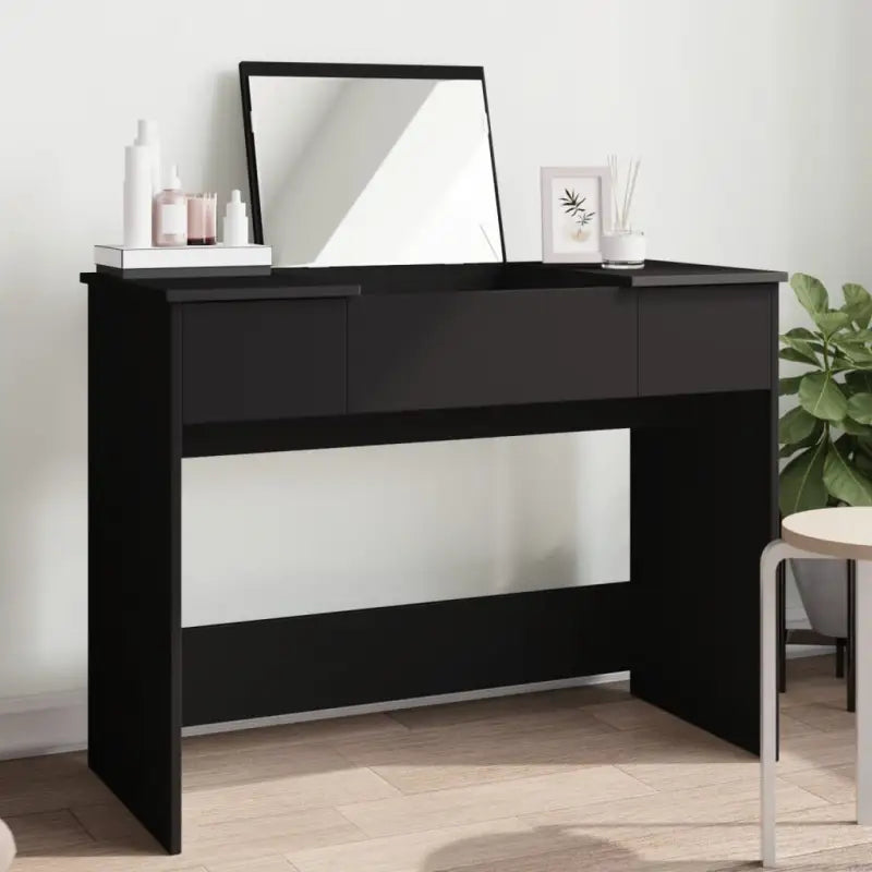 Elegante slaapkamerkaptafel van duurzaam bewerkt hout - Zwart / 1 - Slaapkamerkaptafels
