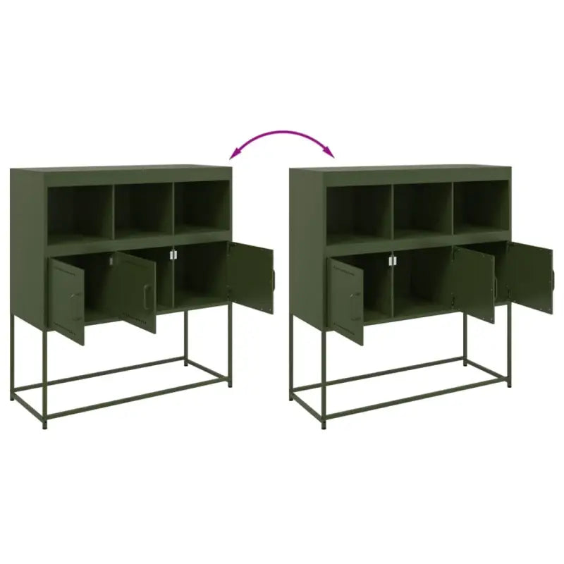 Elegante stalen dressoir met duurzame en sterke afwerking - Dressoirs & buffetkasten