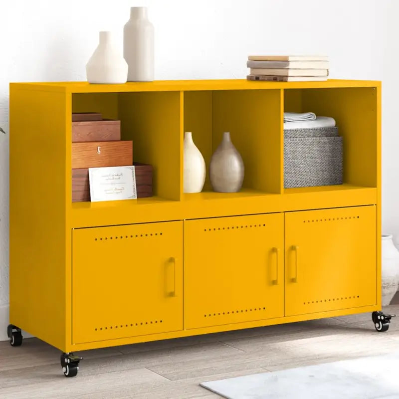 Elegante stalen dressoir voor een moderne uitstraling - Geel / 1 - Dressoirs & buffetkasten