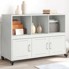 Elegante stalen dressoir voor een moderne uitstraling - Wit / 1 - Dressoirs & buffetkasten