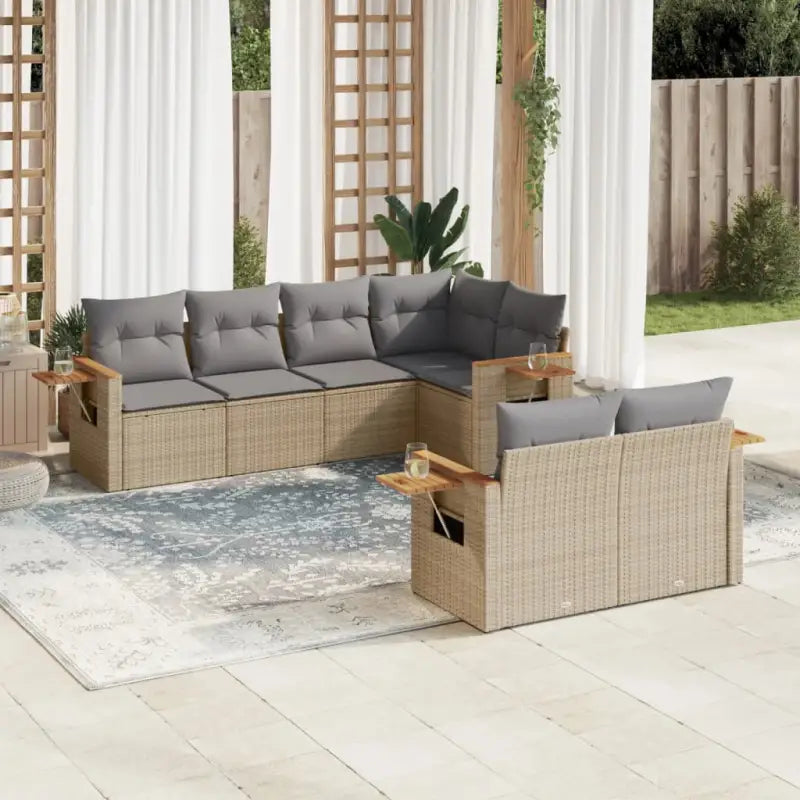 Elegante tuinset in zwart materiaal met waterdichte tas en gepoedercoat staal - Grijs - Tuinsets