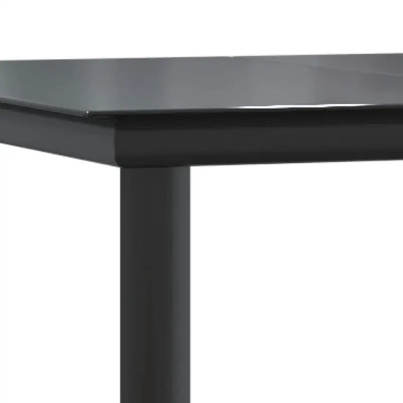 Elegante tuinset met gehard glas en gepoedercoat staal - 80 cm tafellengte - Tuinsets