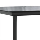 Elegante tuinset met gehard glas en gepoedercoat staal - 80 cm tafellengte - Tuinsets