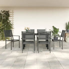 Elegante tuinset met gehard glas en gepoedercoat staal - Tuinsets
