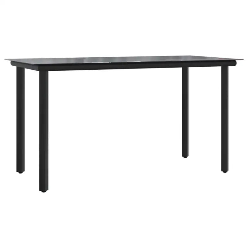 Elegante tuinset met gehard glas en gepoedercoat staal - Tuinsets