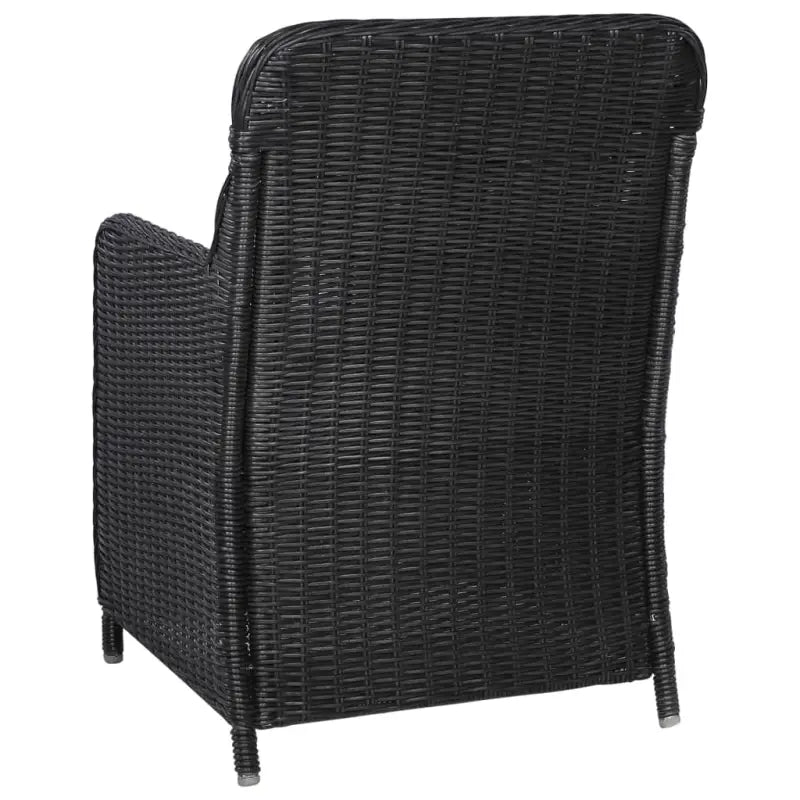 Elegante tuinset met massief acaciahout en gepoedercoat staal - Tuinsets
