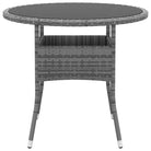 Elegante tuinset met poly rattan en gehard glas voor terras genieten - Tuinsets