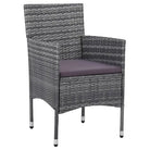 Elegante tuinset met poly rattan en gehard glas voor terras genieten - Tuinsets
