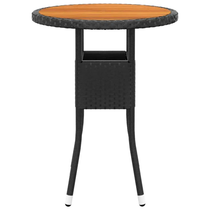 Elegante tuinset met poly rattan en massief acaciahout materialen - Tuinsets