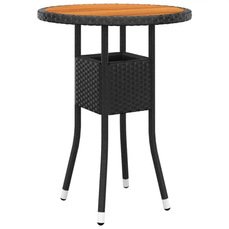 Elegante tuinset met poly rattan en massief acaciahout materialen - Tuinsets