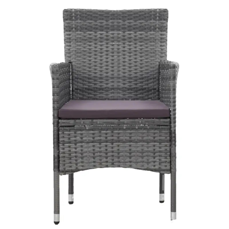 Elegante tuinset met poly rattan en massief acaciahout - Tuinsets