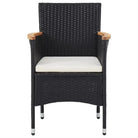 Elegante tuinset met poly rattan en stevige stalen frames - Tuinsets