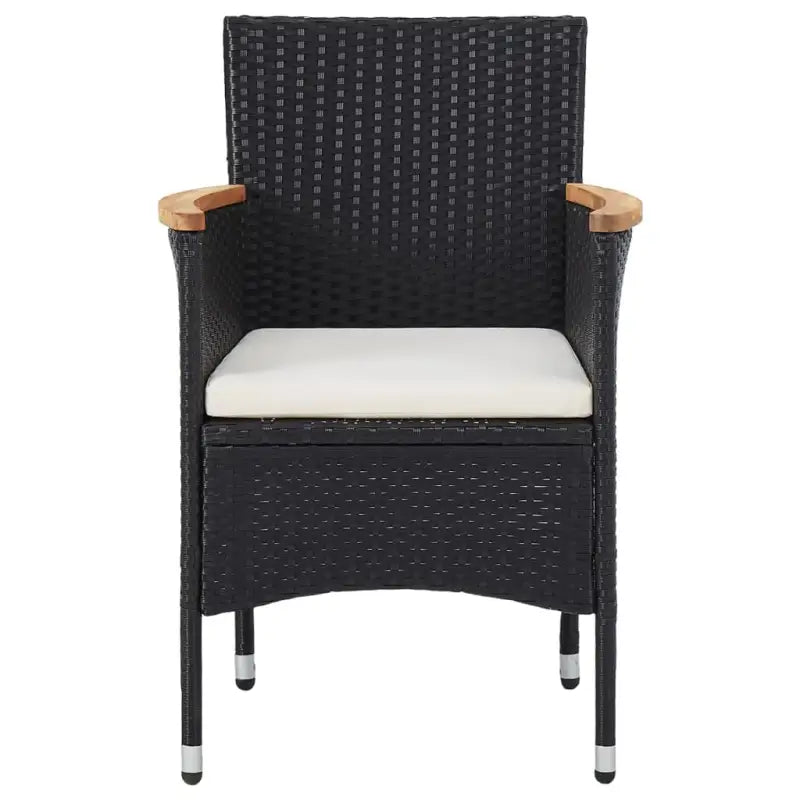 Elegante tuinset met poly rattan en stevige stalen frames - Tuinsets
