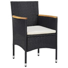 Elegante tuinset met poly rattan en stevige stalen frames - Tuinsets