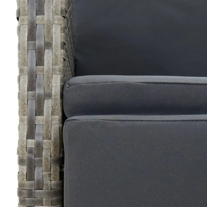 Elegante tuinset met poly rattan voor dineren en ontspannen - Tuinsets