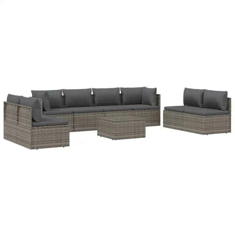 Elegante tuinset met waterdichte zak en comfortabele afmetingen kussen - 6x midden + 2x hoek + Tafel - Tuinsets