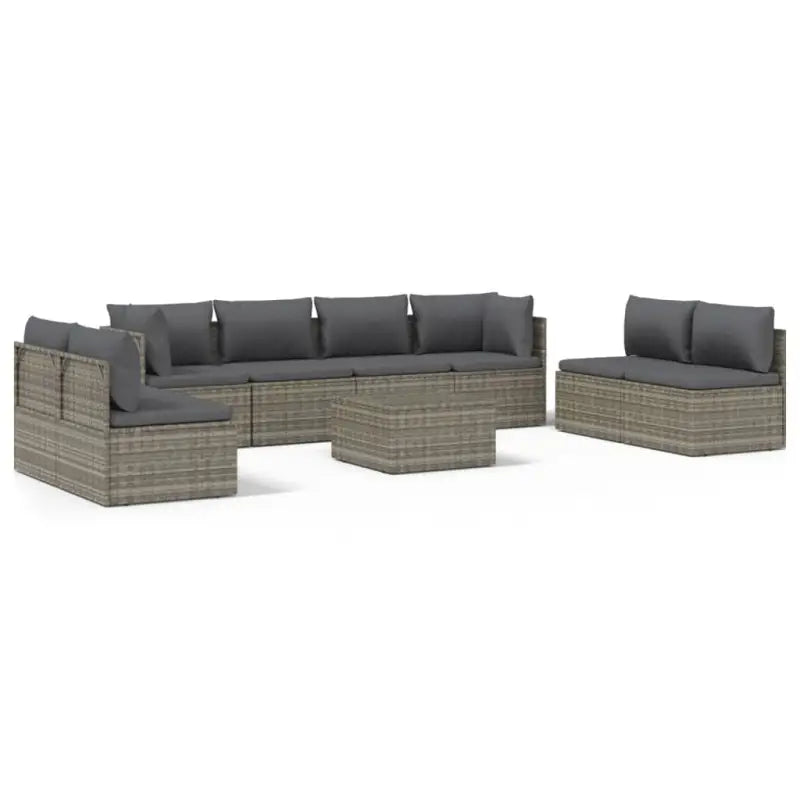 Elegante tuinset met waterdichte zak en comfortabele afmetingen kussen - 6x midden + 2x hoek + Tafel - Tuinsets