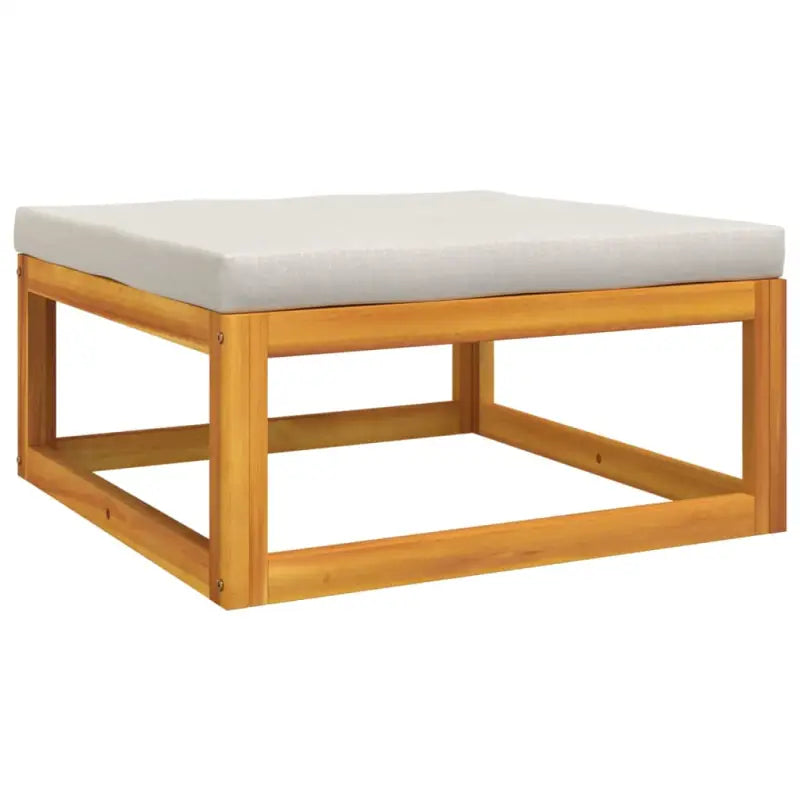 Elegante tuinset van massief acaciahout met comfortabele afmetingen rugkussen - Tuinsets