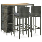 Elegante tuinset van poly rattan voor buitengebruik - Tuinsets