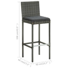 Elegante tuinset van poly rattan voor buitengebruik - Tuinsets