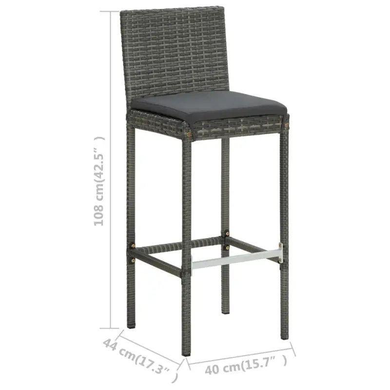 Elegante tuinset van poly rattan voor buitengebruik - Tuinsets
