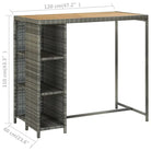 Elegante tuinset van poly rattan voor buitengebruik - Tuinsets