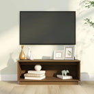 Elegante tv meubel van massief grenenhout met strakke lijnen - Honingbruin / 1 - Tv-meubels