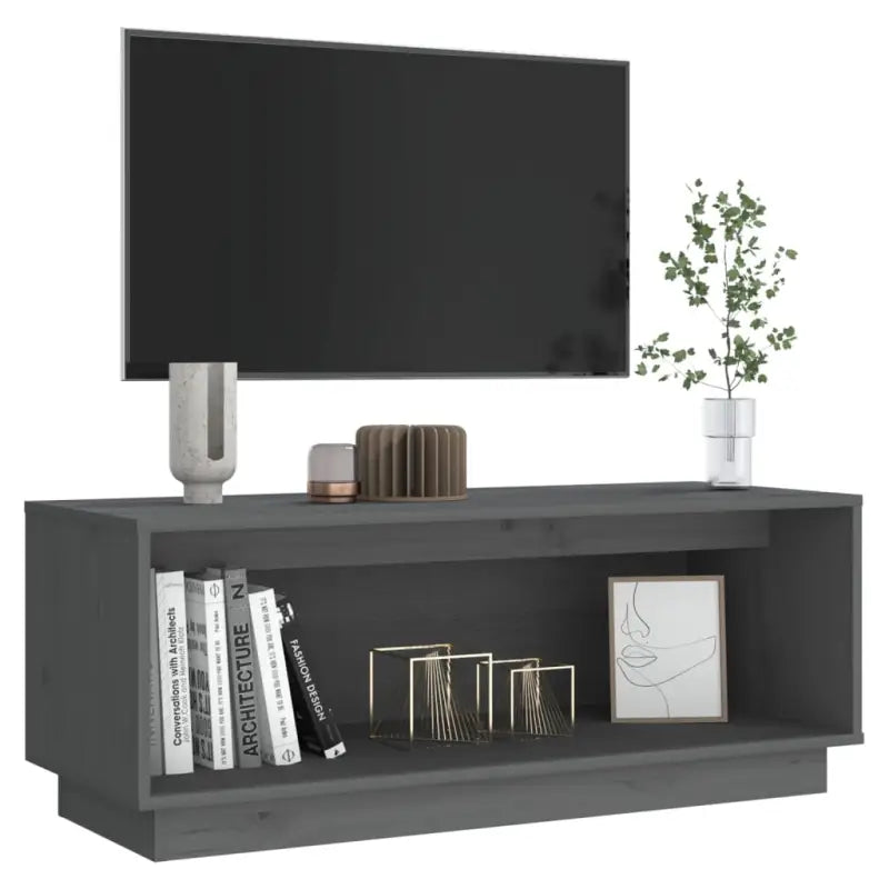 Elegante tv meubel van massief grenenhout met strakke lijnen - Tv-meubels