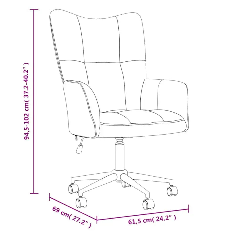 Elegante verstelbare draaibare relaxstoel met modern blokpatroon - Fauteuils & Relaxfauteuils