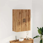 ELEGANTE Wandgemonteerde Dressoir in bewerkt hout - artisanaal eikenkleurig / 1 - Dressoirs & buffetkasten