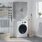 ELEGANTE Wandgemonteerde Dressoir in bewerkt hout - Betongrijs / 1 - Dressoirs & buffetkasten