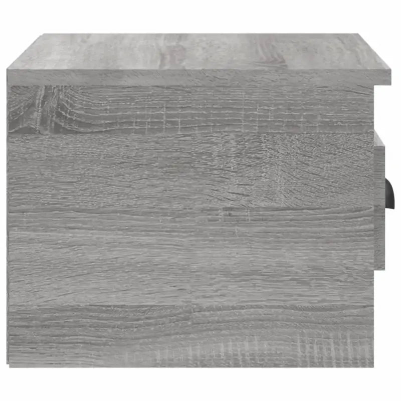 Elegante wandgemonteerde nachtkastje in grijs sonoma eiken design - Nachtkastjes