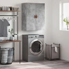 Elegante wandkast van bewerkt hout met tijdloos ontwerp - Betongrijs / 1 - Dressoirs & buffetkasten