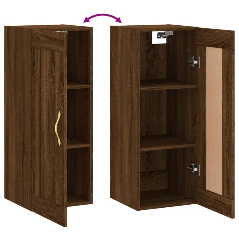 Elegante wandkast van bewerkt hout met tijdloos ontwerp - Dressoirs & buffetkasten