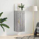Elegante wandkast van bewerkt hout met tijdloos ontwerp - Grijs sonoma / 1 - Dressoirs & buffetkasten