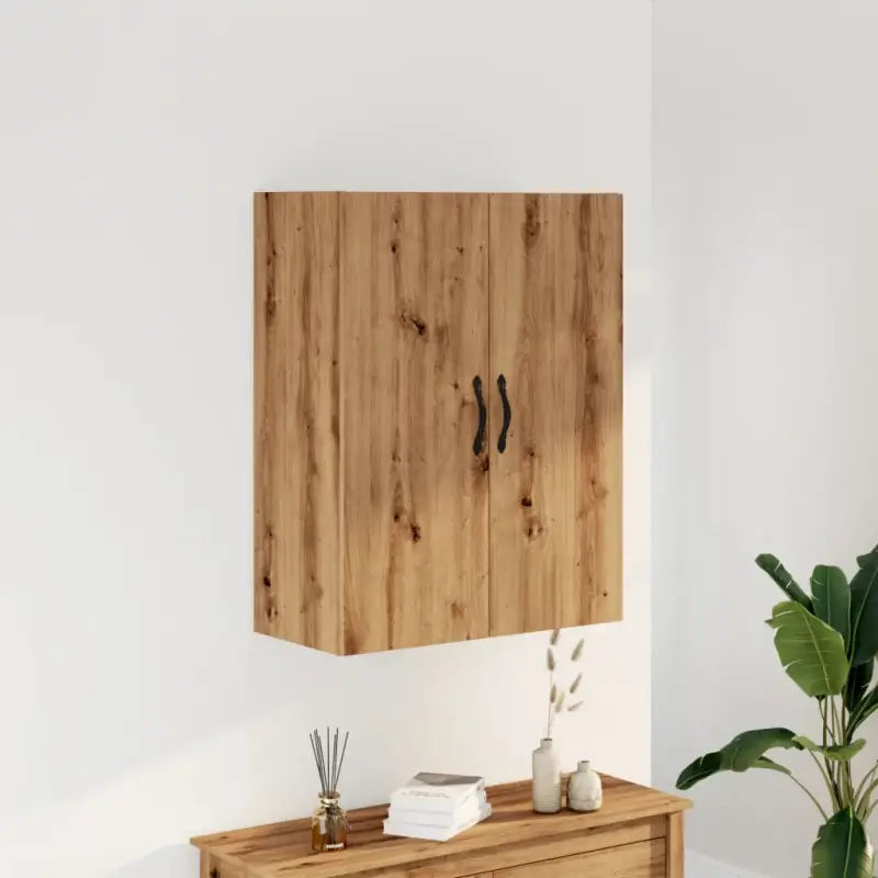 Elegante wandkast van bewerkt hout voor een tijdloze interieurstijl - artisanaal eikenkleurig / 1 - Dressoirs &