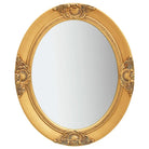 Elegante wandspiegel met antiek barok houten frame - Goud / 50 x 60 cm / 1 - Spiegels