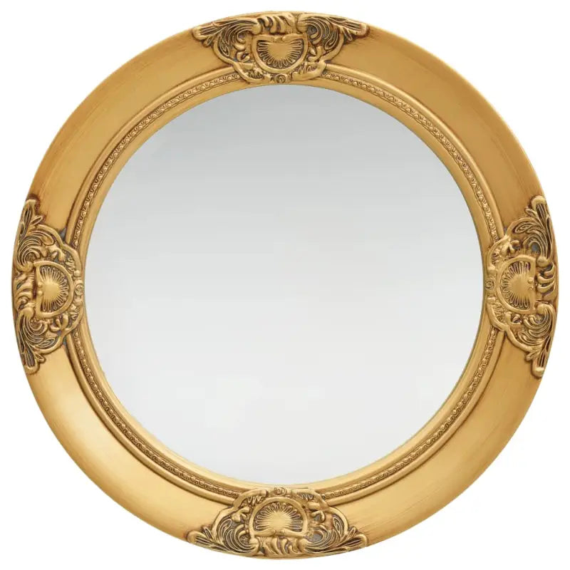 Elegante wandspiegel met antiek barok houten frame - Goud / Φ 50 cm / 1 - Spiegels
