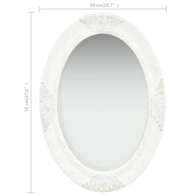 Elegante wandspiegel met antiek barok houten frame - Spiegels