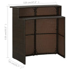 Elegante waterbestendige tuinbarset voor terras en patio - Tuinsets