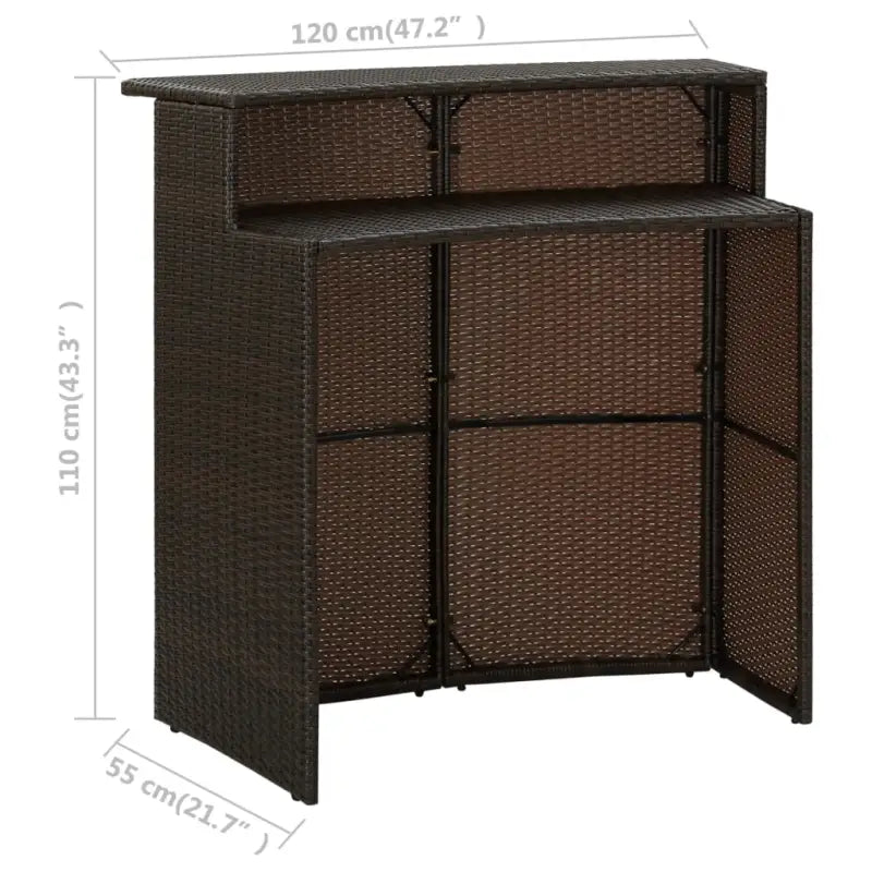 Elegante waterbestendige tuinbarset voor terras en patio - Tuinsets