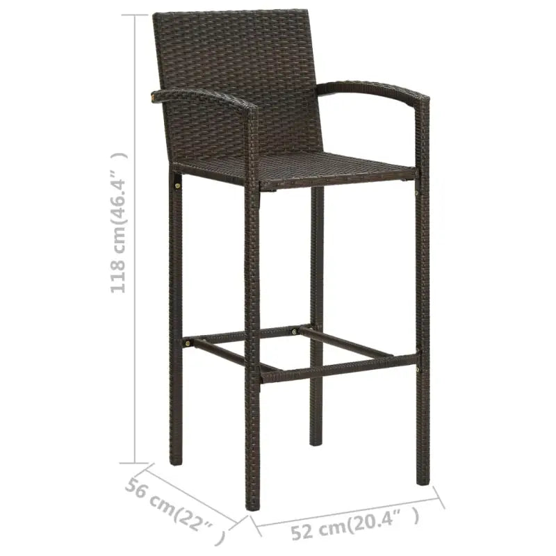 Elegante waterbestendige tuinbarset voor terras en patio - Tuinsets