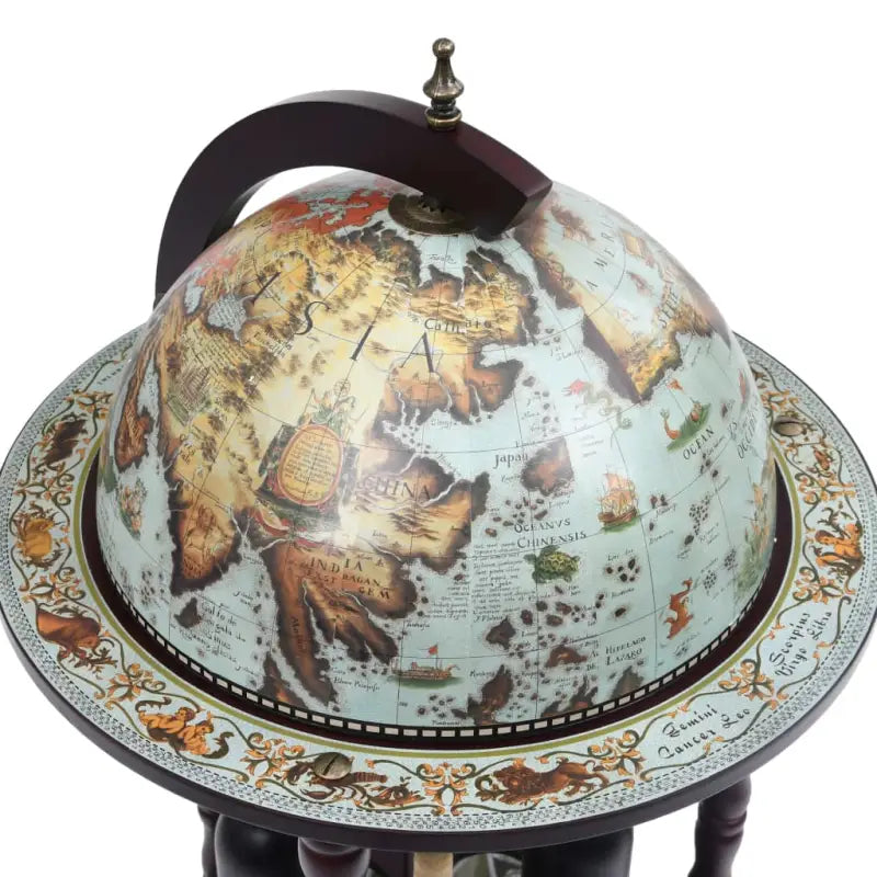 Elegante wereldbol wijnkast voor meerdere flessen en glazen - Wijnkasten & drankkasten