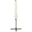 Elegante zweefparasol met LED-verlichting en bescherming tegen zware regenval - Parasols en zonneschermen