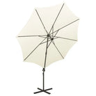 Elegante zweefparasol met LED-verlichting en bescherming tegen zware regenval - Parasols en zonneschermen